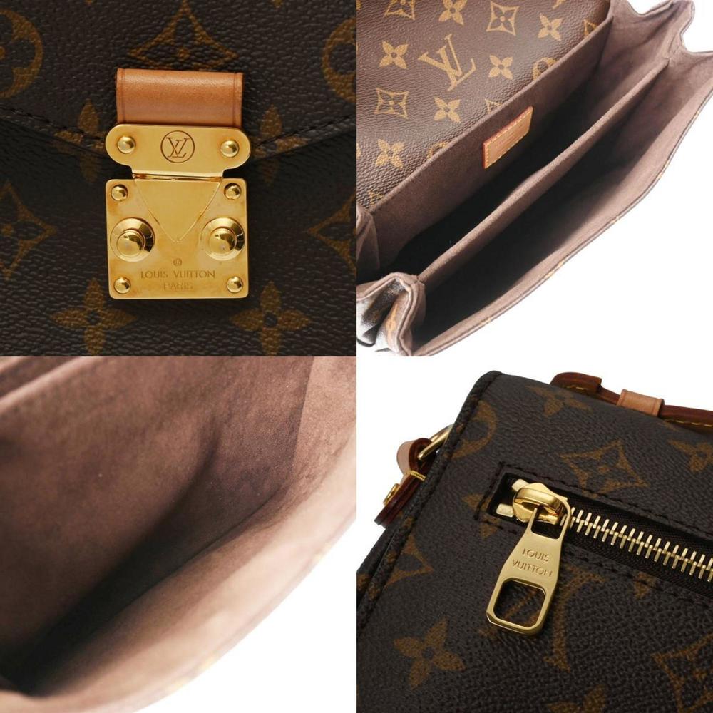 LOUIS VUITTON Monogram Pochette Metis MM Brown M44875 Women's Canvas Bag - Picture 11 of 12